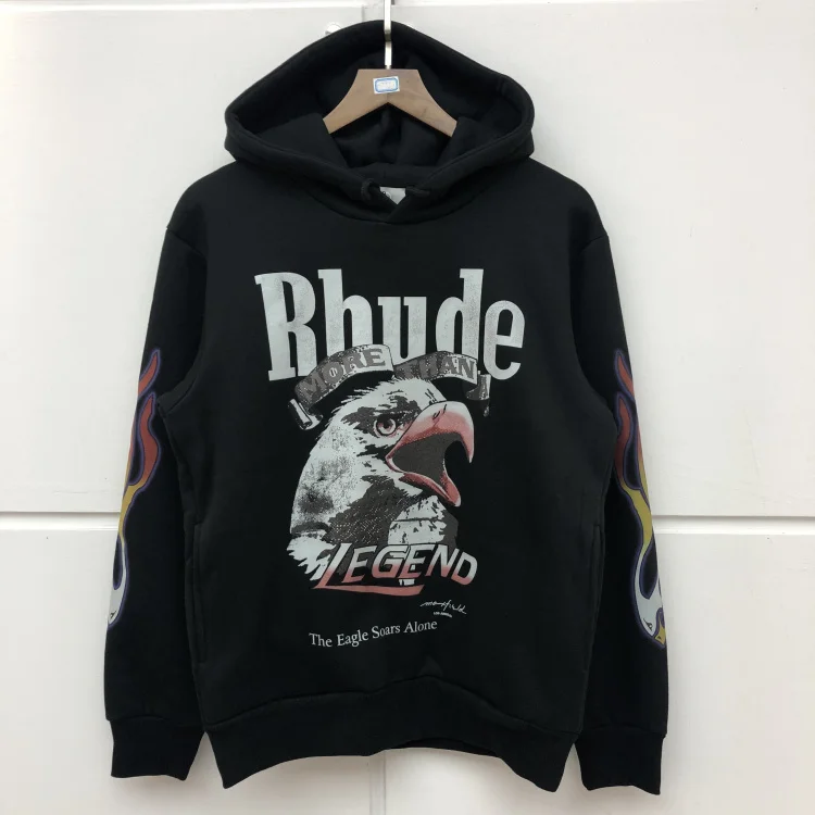 Толстовки высокого качества RHUDE x Maxfield для мужчин и женщин 1:1 RHUDE x Maxfield толстовки пуловер