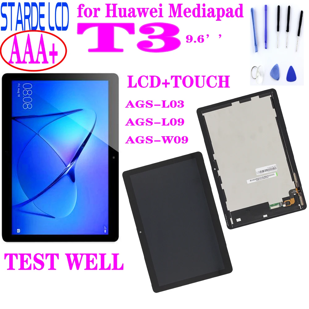ЖК-дисплей 9 6 дюйма для Huawei Mediapad MediaPad T3 10 AGS-L03 AGS-L09 с сенсорным экраном и