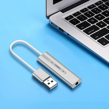 

USB 7.1 Sound Card External Converter USB Audio Adapter With 3.5mm For PC