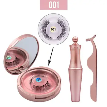 

Magnetic False Eyelashes Eyeliner Waterproof Smudge Lashes Makeup Easy Magnetic Wear Eye to proof Eye Women liner I3N3