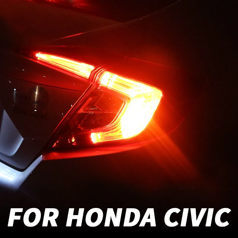 Для Honda Civic 10th 2018 2019 2020 2021 светодиодные фонари задний фонарь украшения мигающие