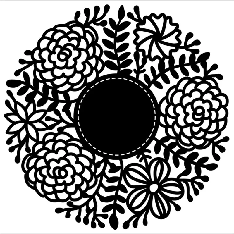 

DiyArts Flower Frame Dies Circle Metal Cutting Dies New 2019 for Card Making Scrapbooking Dies Embossing Paper Stencil