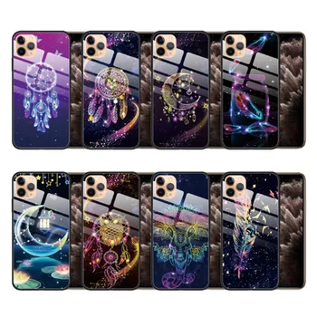 

Gradient Painted Case For iPhone 11 Case Tempered Glass Cover For iPhone 11 Pro Max Case For iPhone 12 Max XR XS 7 8 Plus 11 Pro