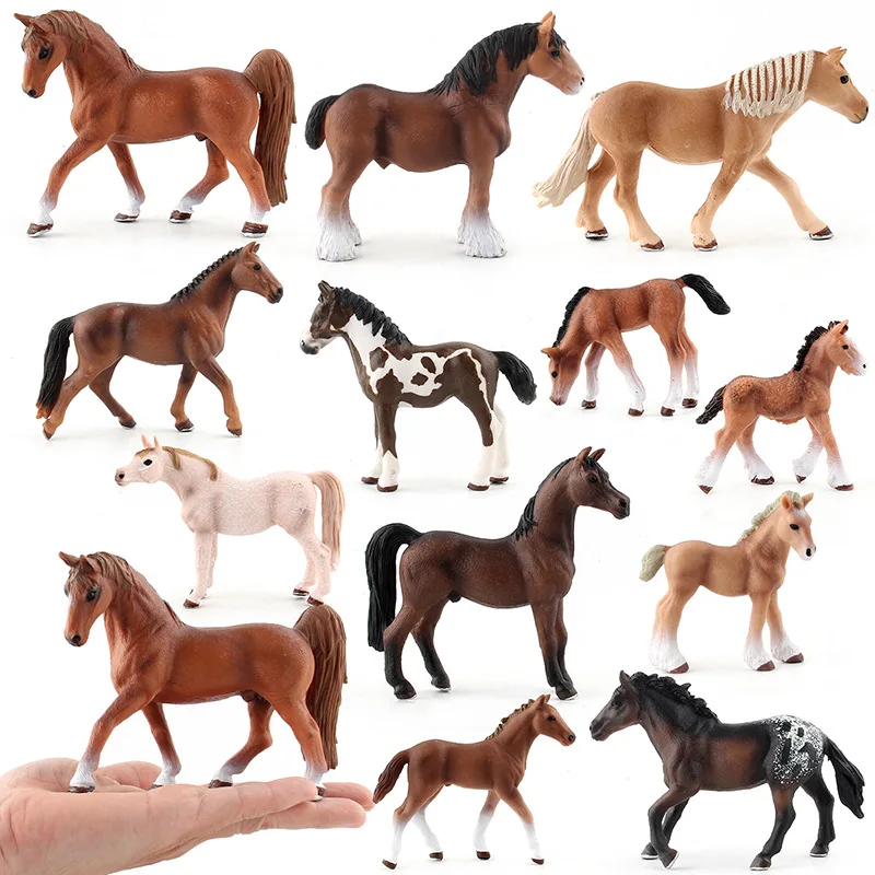 

Classics Collectible Horse Figures Toys Simulation Assorted Colors Horse model figurine PVC toy Educational Playset for Kids