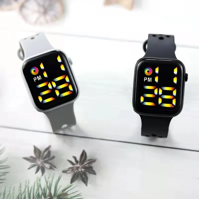 Men Woman Watch LED Touch Electronic Watch Student Children's Fashion Sports Electronic Watch for Boy Girl Gift Reloj