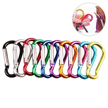

20PCS 48MM Aluminum Alloy Carabiner Outdoor Hanging Buckle Water Bottle lightweight Sturdy Practical Bag Buckle High Quality