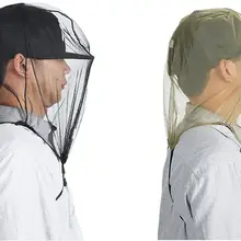 Охота на открытом воздухе анти москитные головных уборов головные уборы пыли Защитная сетка Кепки с сумкой для хранения