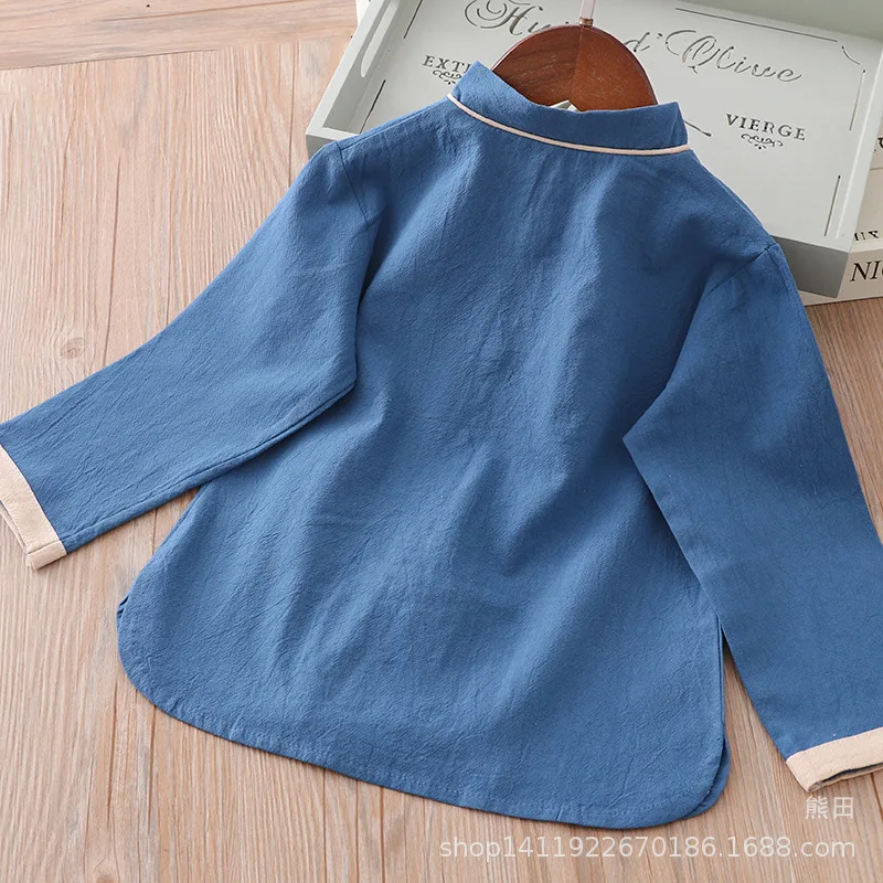 Chinese-style Childrenswear Autumn New Style Chinese Clothing CHILDREN'S Garment Traditional Chinese Garments for Boys Retr