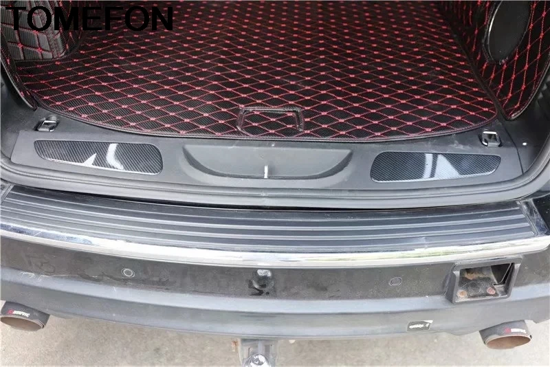 TOMEFON для Jeep Grand Cherokee 2014 2015 ABS краска из углеродного волокна красная задняя часть