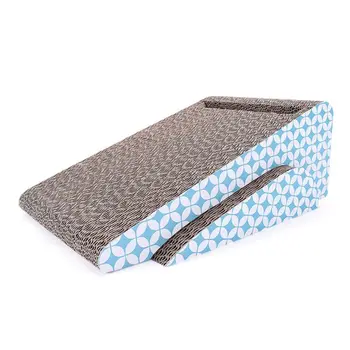 

OOTDTY Cat Slope Scratch Pad Scratcher with Catnip Scratching Posts Kitten Paw Training