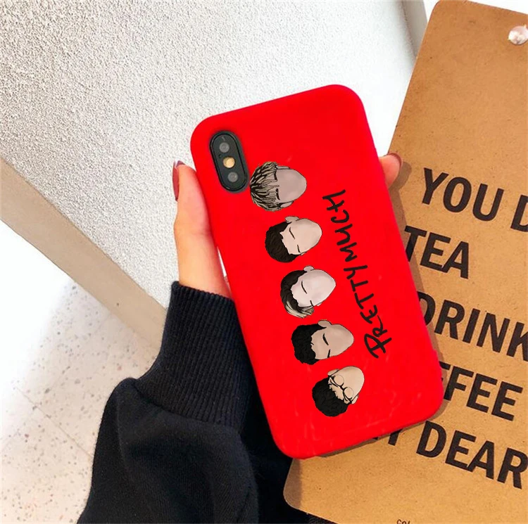 Мягкий силиконовый чехол PRETTYMUCH для iphone 6/6s, 6 Plus/6s Plus, 7/8, 7 Plus/8 Plus, X, XS, XR, XSMax