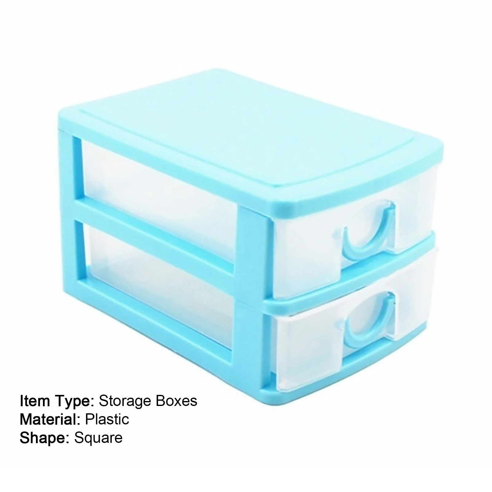 3-layer Mini Drawer Desk Storage Box Plastic Document Sundries