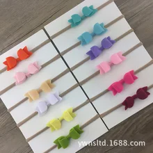 Большой набор для 12 цветов, бант, нетканый материал, полностью ручная работа, бант, супер мягкая детская повязка для волос, головной убор