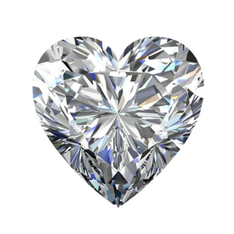 7*7 мм Тест Положительный Moissanite алмаз свободный F цвет VS1 тонкий Свободное сердце