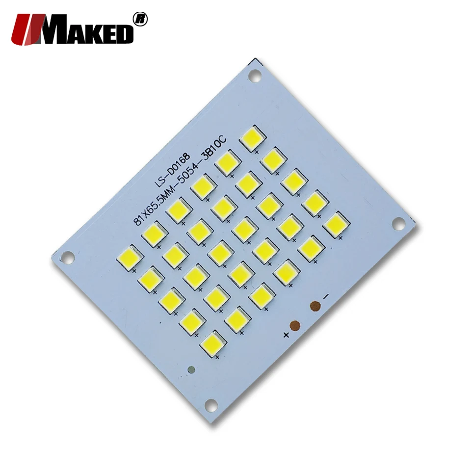 1 шт. светодиодный PCB SMD5054 установка прожекторов алюминиевая пластина светодиодный радиатор Borad 10-300 Вт световая панель для Светодиодный наружный прожектор лампа