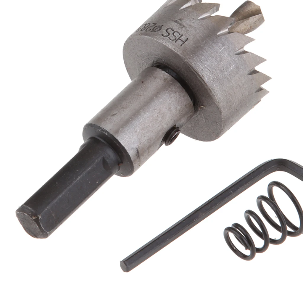 28.5mm Hole Saw Carbide Tip High Speed Steel Drill Bits Kit for Metal Wood