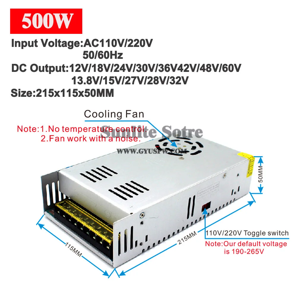 12V-15V-60V500W