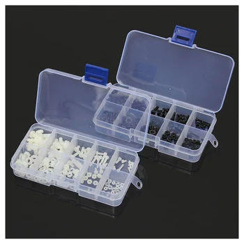 

150Pcs M2 M2.5 M3 M4 M5 Nylon Hex Screw Bolt Nut Standoff Assortment Spacer Kit