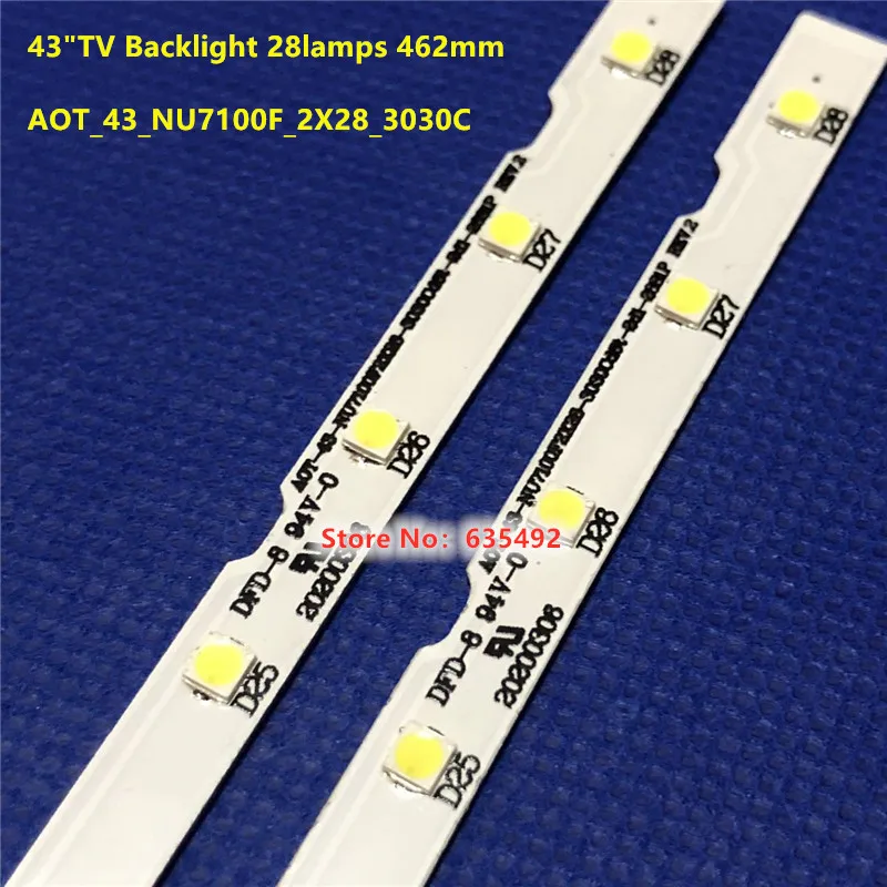 2 шт. LED PARA Телевизор SAMSUNG BN61 15482A панель CY NN043HGAV2H Modellos UN43NU7100F UN43NU7100FXZA UN43NU7100K UE43NU7020