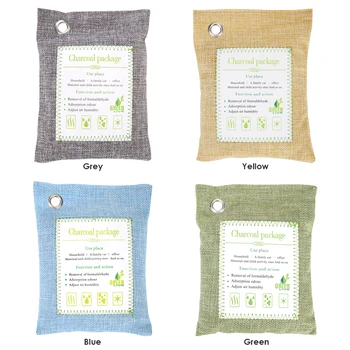 

200g Bamboo Charcoal Bag Smelly Removing Activated Carbon Closets Shoe Deodorant Deodorize Desiccant Absorber