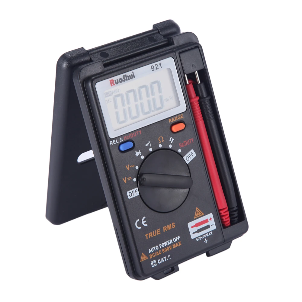 921 Victor RuoShui Digital Multimeter Manual Voltage Resistance Capacitance multimetro Foldable Multimetro tranistor tester