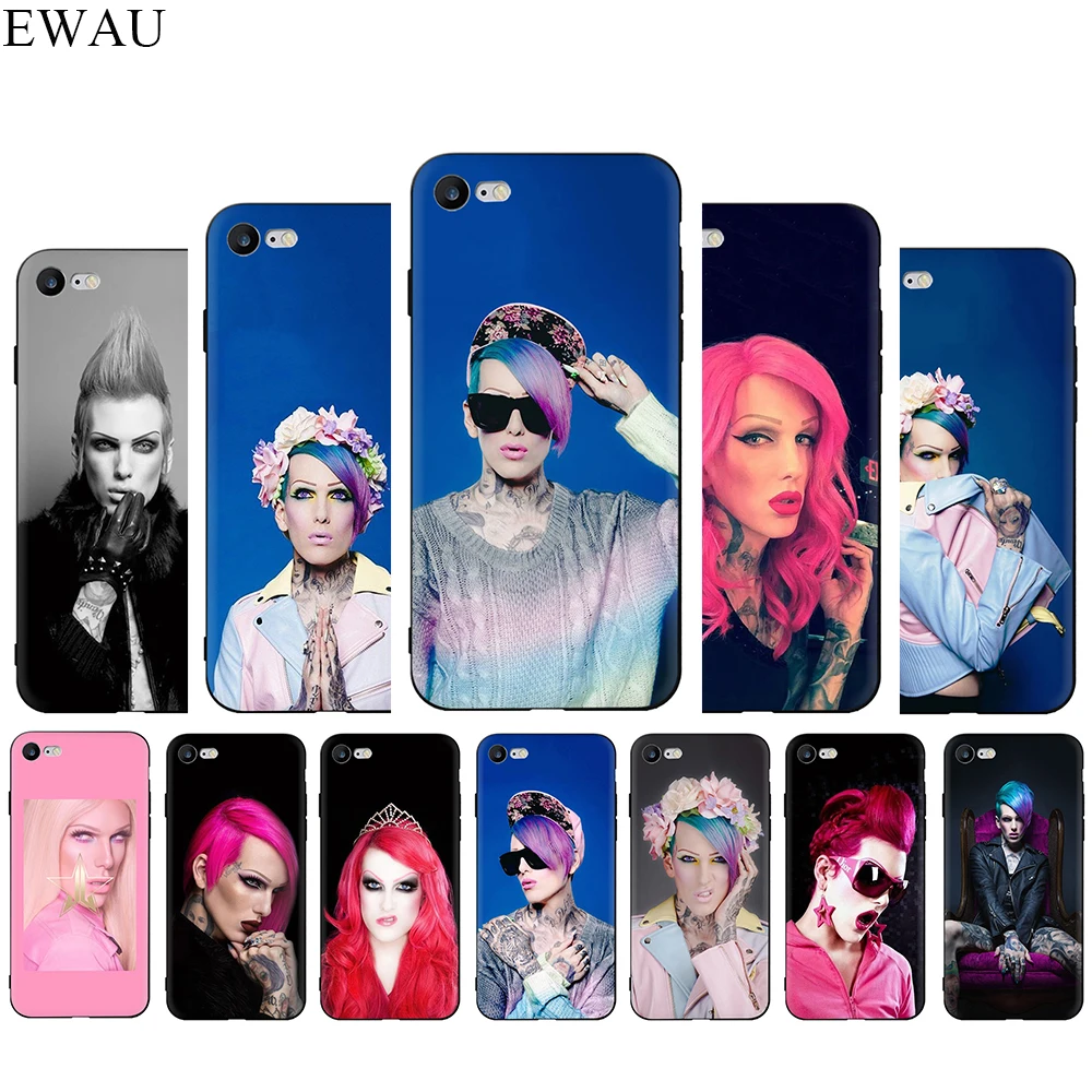 

EWAU Jeffree Star Silicone phone case for iphone 5 5s SE 6 6s 7 8 Plus X XR XS 11 Pro Max