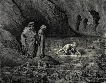 

Gustave Dore Dante Inferno Art Print Poster grandes para pared oil paintings canvas For Home Decor Wall Art
