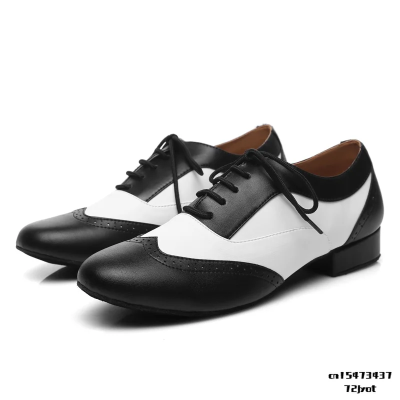 Latin Dance Shoes Men Black Ballroom 