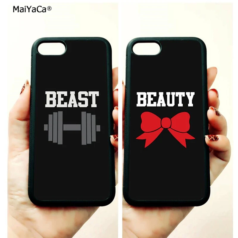 Чехлы BFF beast beauty best friends с мягкими краями для телефонов apple iPhone 11 pro max 5s SE 6 6s plus 7 7plus 8