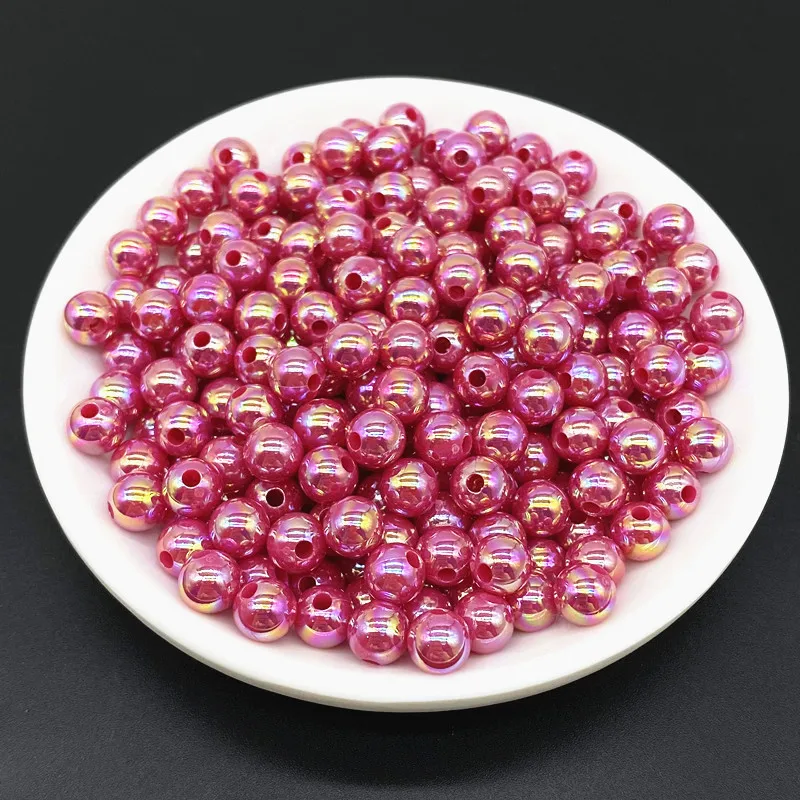 Perles Pony Acrylique 1200 Pièces - 9x6mm - 3 Couleurs - Loisirs Créatifs Enfants - Fabrication Bijoux