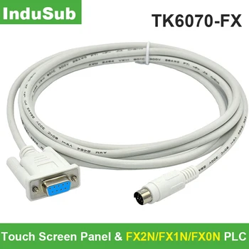 

TK6070-FX Compatible Program Cable TK6070 Touch Screen Panel & FX2N/FX1N/FX0N Series touch Panel PLC