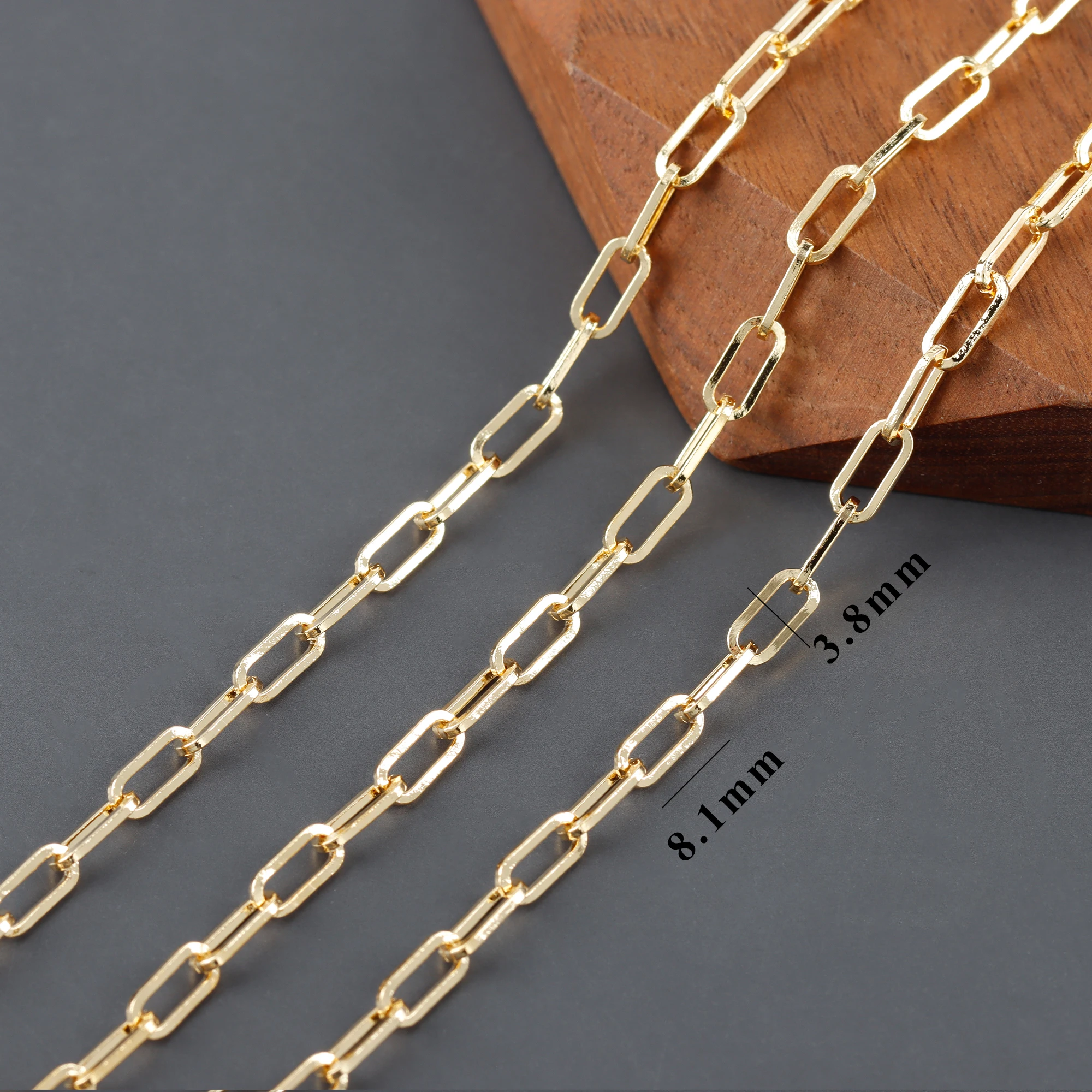 GUFEATHER,1 메터/몫,C86,보석 액세서리,diy 체인,패스 REACH,니켈 프리,18k 골드 도금,구리 금속,diy 팔찌 목걸이