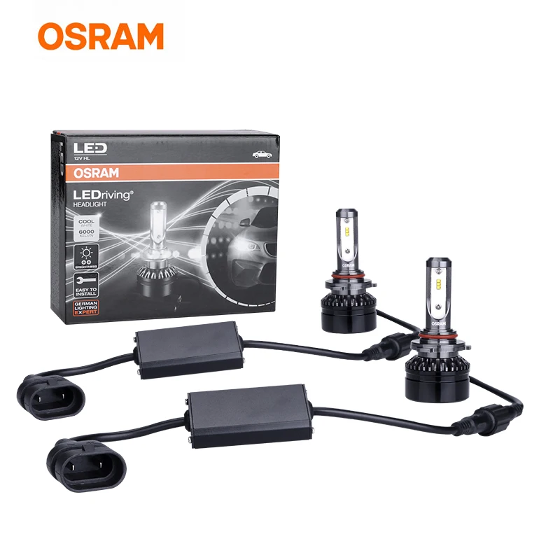 Лампа Ксеноновая OSRAM СВЕТОДИОДНЫЙ Кольцо HIR2 9012 H7 9005 H1 светодиодный автомобиль H4 Hi/короче спереди и длиннее сзади) луч светильник Авто головного средства ухода за кожей Шеи светильник H8 H11 H16 9005 9006 HB3 HB4 9003 6000K 1 пара