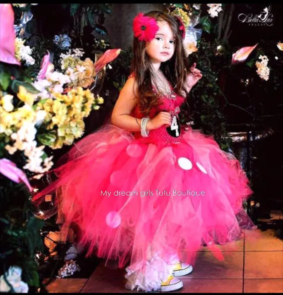 Hot Girls Pink Minnie Tutu Dress Kids Crochet Tulle Straps Dress Ball Gown Children Birthday Party Costume Photography Dreeses girls dress princess costume