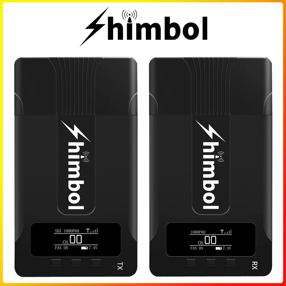 

Shimbol ZOlink 600 1080P60 HDMI&SDI Built-in Antenna Wireless Video Transmission Suit, 600 ft Range, 3 APP Monitoring Transmitte