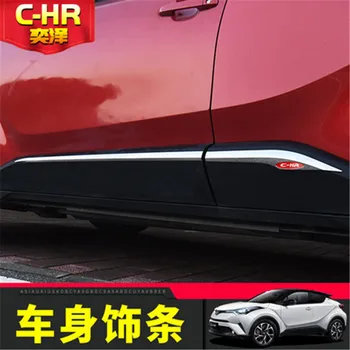 

Stainless Steel car body side moldings side door decoration Car styling for Toyota CHR 2018-2020