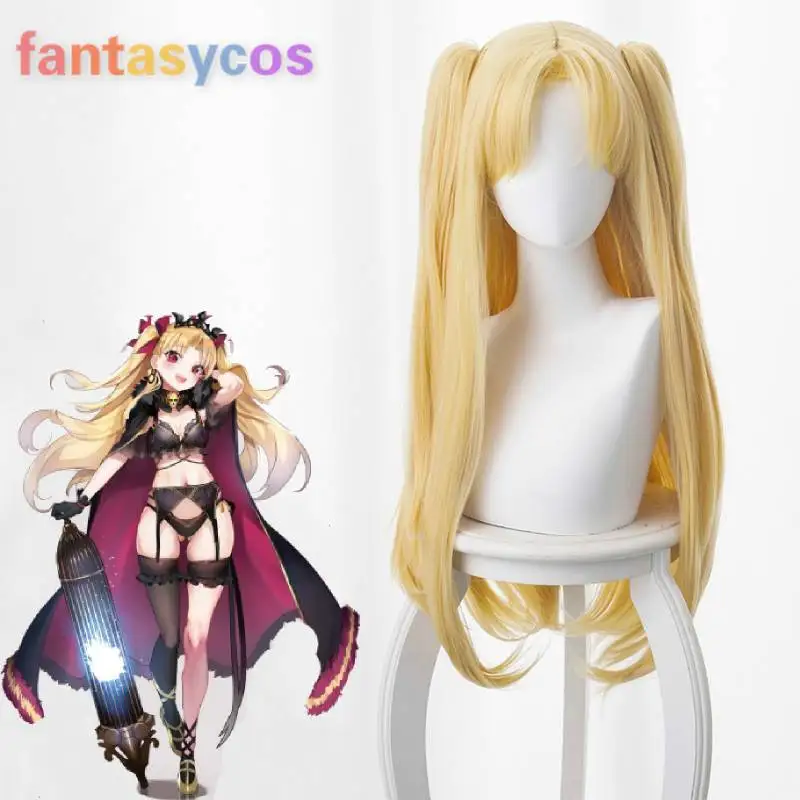 FGO Fate Grand Order косплей парик Ereshkigal Servant Lancer блонд синтетические волосы парик для Хэллоуина Косплей+ Бесплатный парик шапка