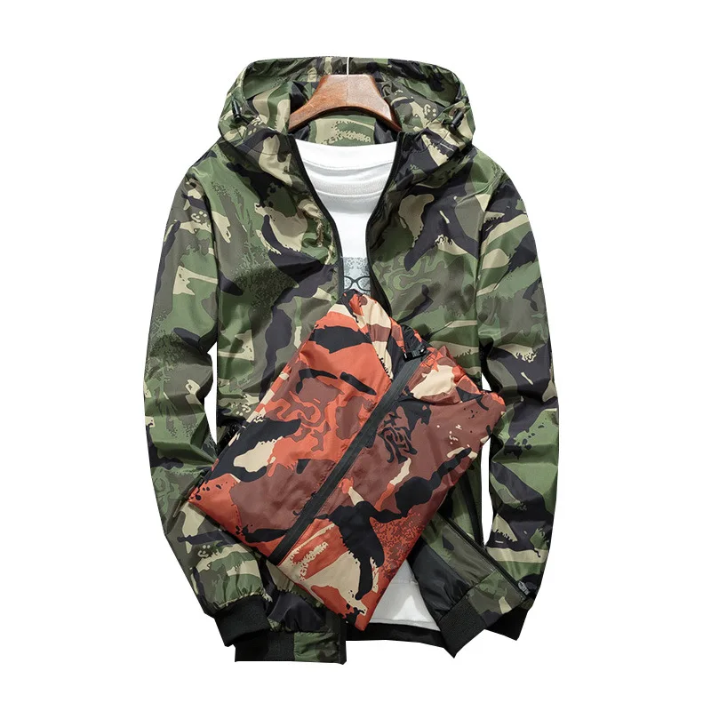 AliExpress камуфляжная куртка, Мужская верхняя одежда, модная Подростковая тонкая спортивная Деловая одежда с капюшоном для студентов