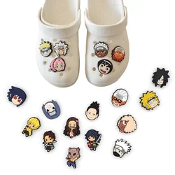 Hot 1pcs Japan Anime PVC Shoe Charms Cartoon DIY Shoe Aceessories Fit croc Clogs buckle Decorations adult kids X-mas Gifts jibz