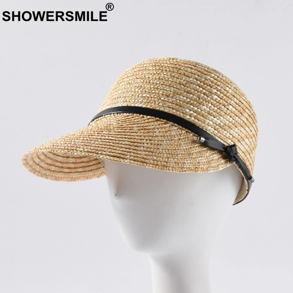 Шляпа SHOWERSMILE женская Соломенная Солнцезащитная пляжная бейсбольная уличная