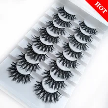 5/8 пар Wispy 3D норковые Накладные ресницы ручной работы натуральные длинные ресницы пушистые ресницы Многоразовые Накладные ресницы инструмент для наращивания