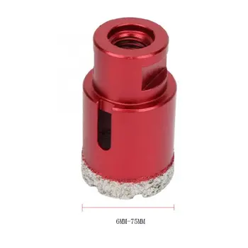 

6-75mm M14 Vacuum Brazed Drill Bit High Hardness Hole Saw Cutter for Marble Tile