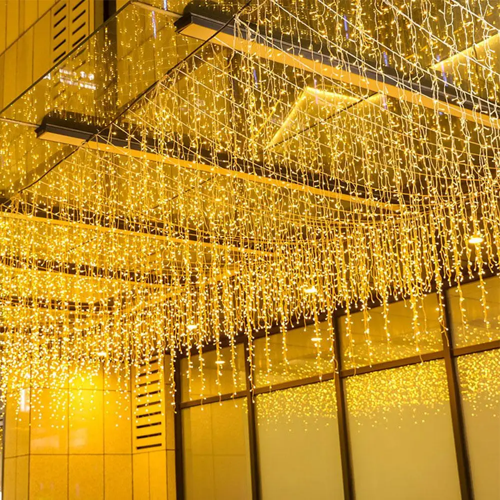 

4*0.6M LED Curtain Icicle String Lights Garland Christmas LED Curtain Icicle String Fairy Light Outdoor Party Luces Led Decor
