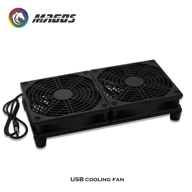 Caixa da Tevê Portátil do Desktop Radiador de Refrigeração do Ventilador da Relação de 5v Usb para o Modem Roteador Radiador São Fornecidos - 1-3 Fãs - Imagem 4