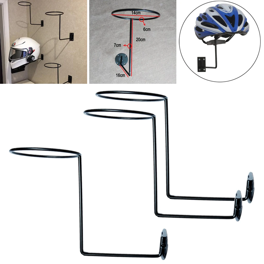 3pcs Motorcycle Helmet Holder Display Wall Mount Stand Cap Hat Hook Rack Jackets Hanger Moto Accessories | Автомобили и мотоциклы