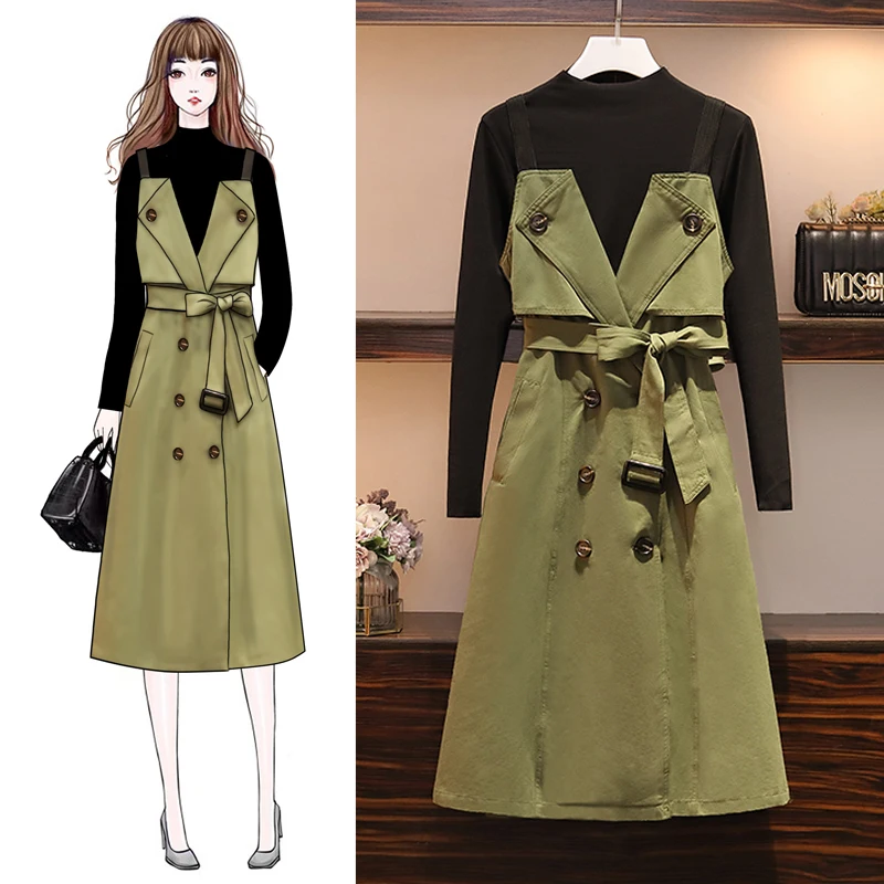 

Big Size Women's Fat Sister Fat Autumn 2009 New Slim And Overblown Red Suit With Back-strap Dress