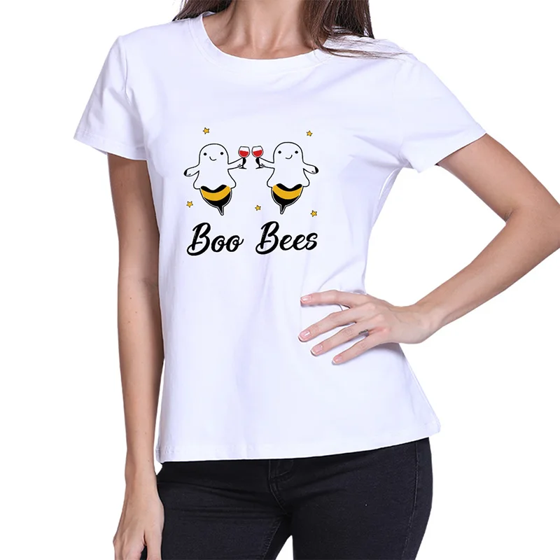 

Boo Bees T Shirt Halloween Funny TShirt Cotton Crew Neck High Quality Short Sleelve Tee Tops