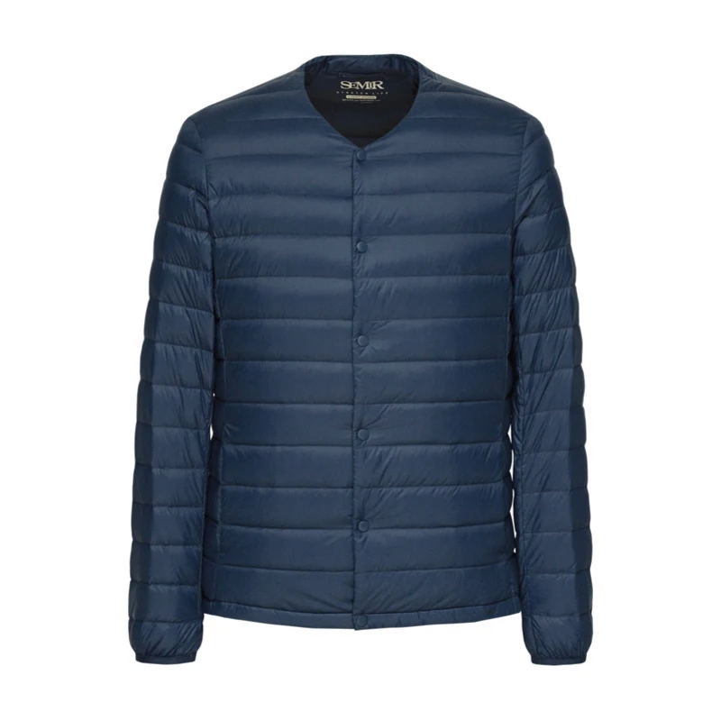 SEMIR светильник, мужской пуховик, зима, новинка, короткий, спортивный, модный, Повседневный, светильник, теплая куртка, Мужская одежда - Цвет: blue