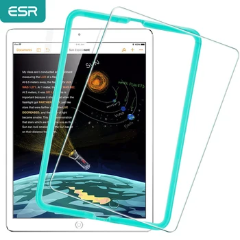 

Screen Protector for iPad 9.7 2017, ESR Free Applicator Tempered Glass Film for iPad 2018 New Release For iPad Pro 9.7 Air1 Air2