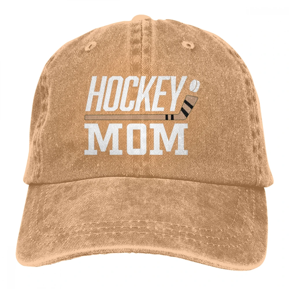 Хоккей Мама Casquette темно-синий унисекс Мужские Женские джинсовые бейсболка с ремешком кепки Регулируемый Гольф папа шляпа - Цвет: Хаки